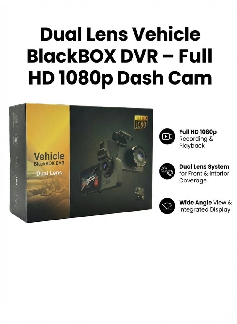 BUYCO Vehicle BlackBOX DVR Dual Lens Dash Cam – Full HD 1080p Car Security Camera with Night Vision & Wide-Angle Recording - Image 3